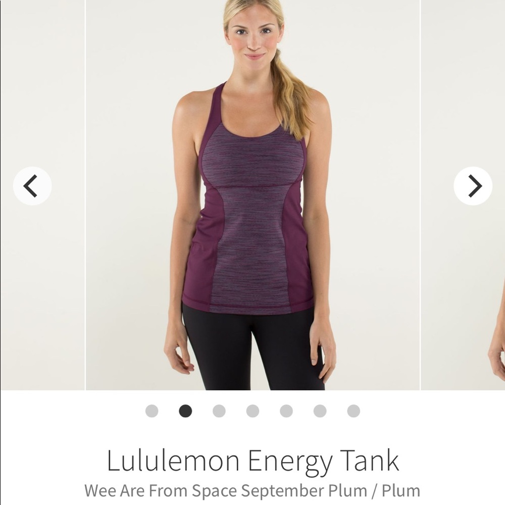 Lululemon Energy Tank Wee Are From Space September Plum/Plum Size 6
